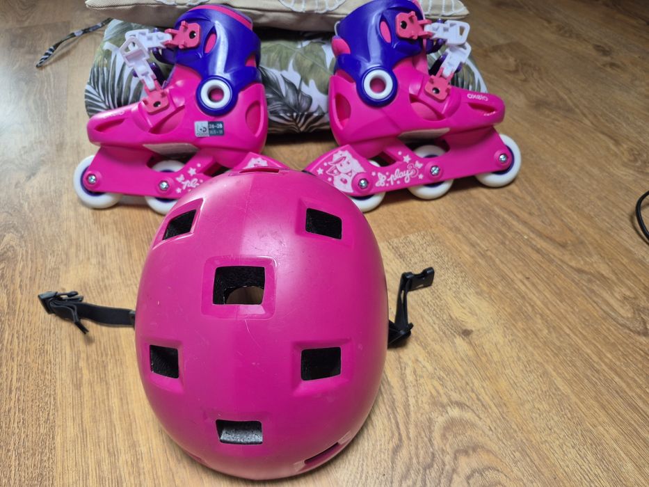 Role si casca fete Oxelo