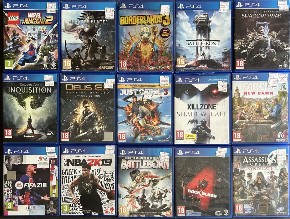 PS4/ Игри за Playstation 4/ИГРИ САМО -7.67 € (15.00 лв) за брой.