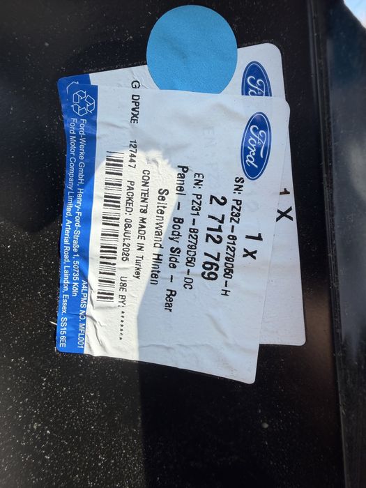 Панел/Заден калник Ford Transit Custom