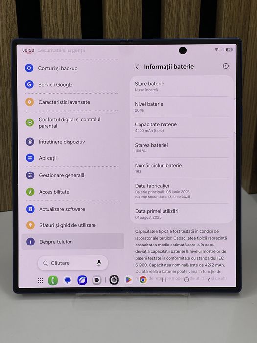 Samsung Z Fold 7 256Gb 12Gb ram 100% bat (162 cicluri) Garantie #62697