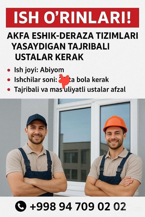 AKFA eshik-deraza tizimlari