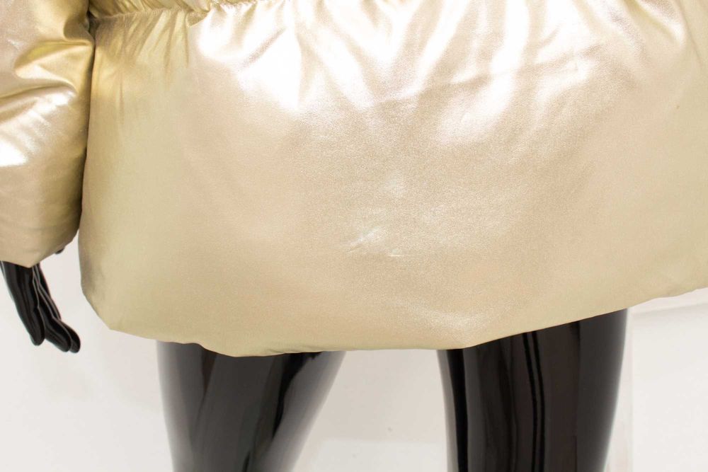 Tommy Hilfiger Icons Gold Puffer дамско яке златно пълнеж пух RARE S