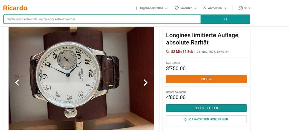 Longines Avigation Aniversary Limited Edition