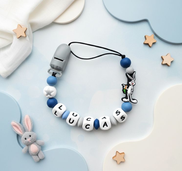 Lantisoare pentru suzeta / dentitie personalizate