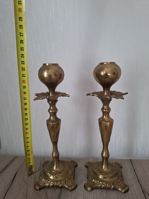 продам медный парный подсвечник