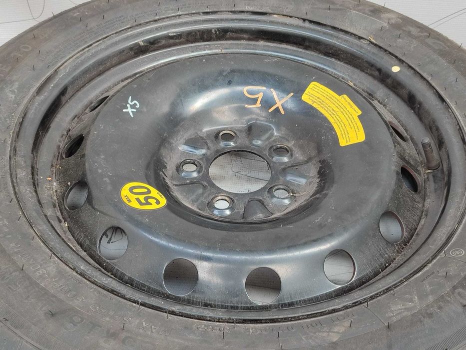 Roată de rezervă slim 5x120 T155/85 R18 DOT 0522 BMW X5 E70 M Sport Cod: 835A01 (3D)
