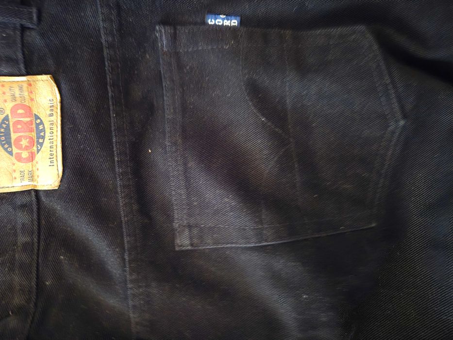 дънков панталон черен за едър мъж XXXL, нов, марка CORD original jeans