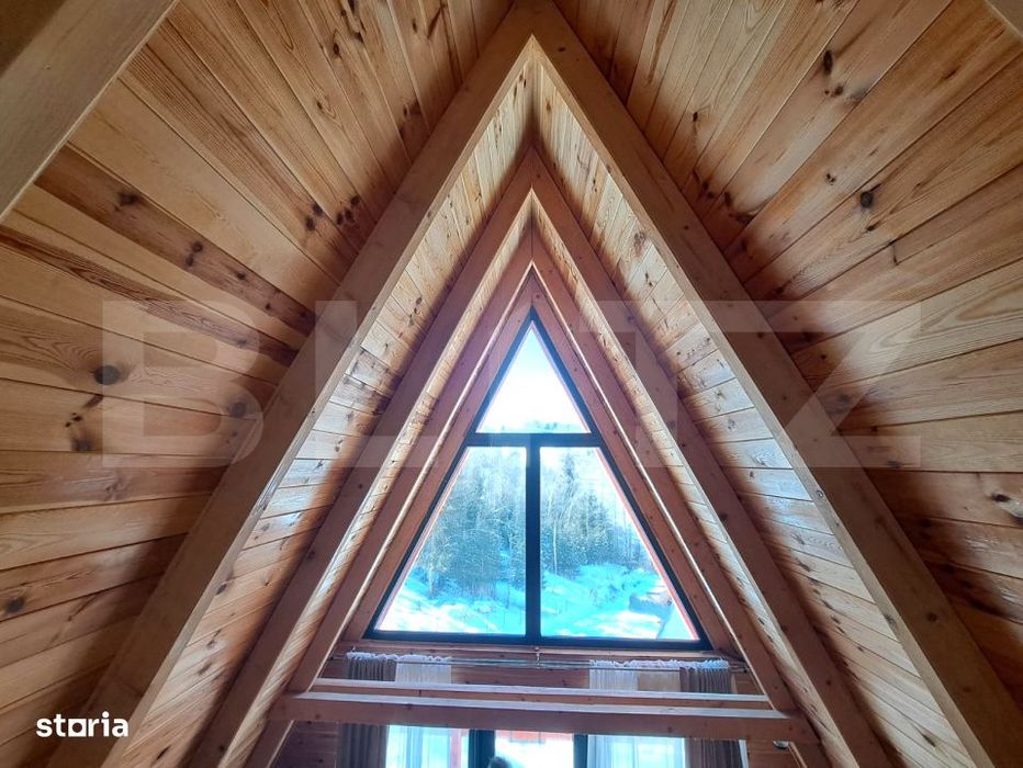 Oportunitate de investitie – 3 Cabane A-Frame la cheie in Moieciu