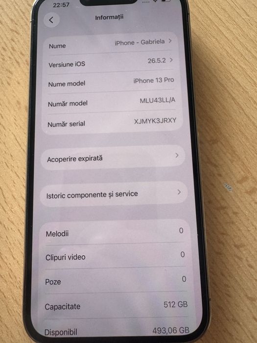iPhone 13 Pro 512 GB Gold (Auriu) – Stare excelentă
