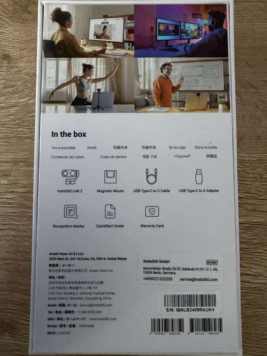 Webcam 4k - Insta360 Link 2