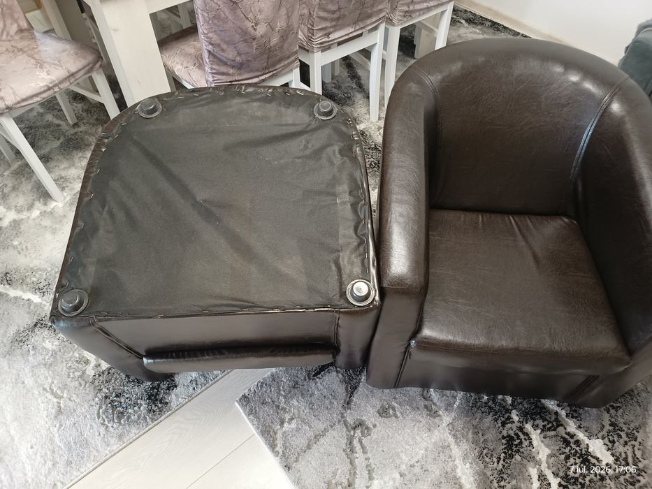 Fotolii imitație piele maro