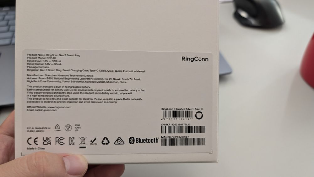 Кольцо RingConn Gen 3, оригинал.