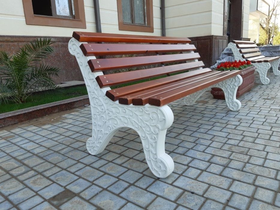 Скамейки из бетона для улиц и парк