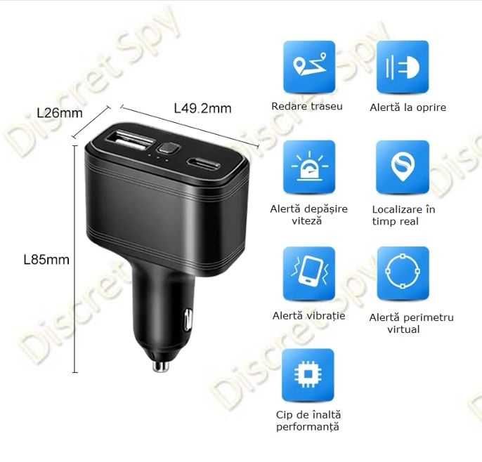 GPS Tracker Auto TK818 4G Winnes – Instalare instant la brichetă,