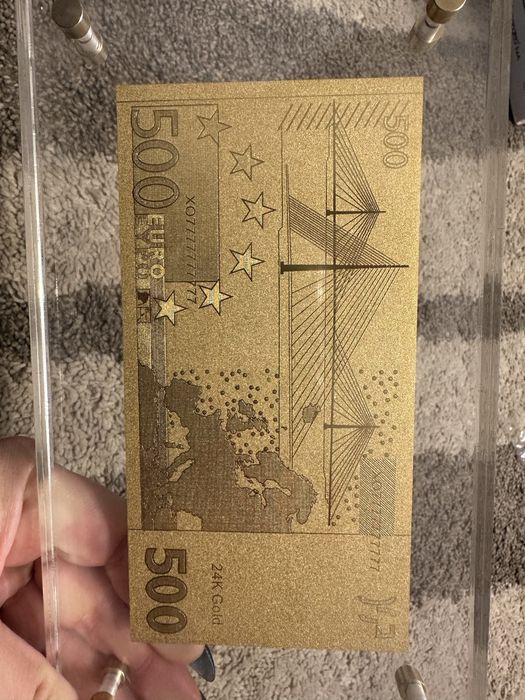 24k 500EUR Декоративна банкнота в дисплей