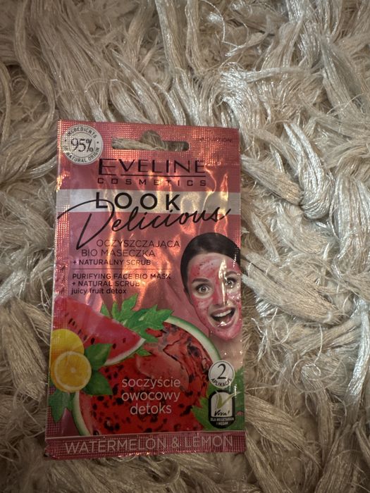 Mască facială bio purifiantă Eveline Look Delicious – pepene & lămâie