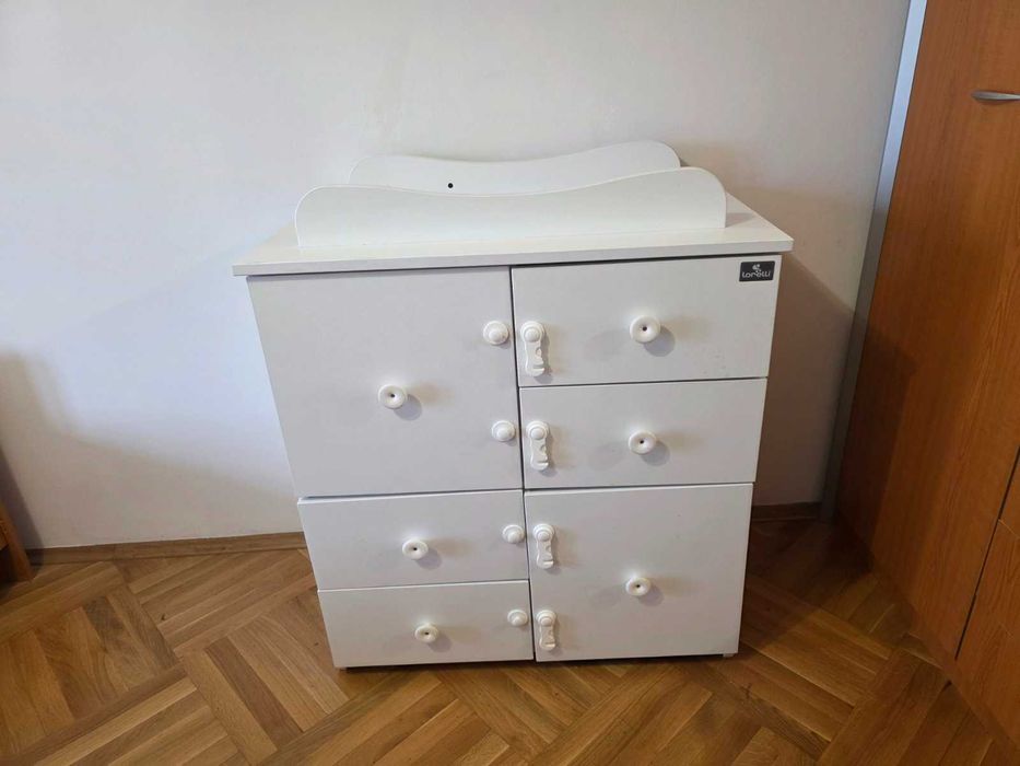 Бебешки шкаф Lorelli бял