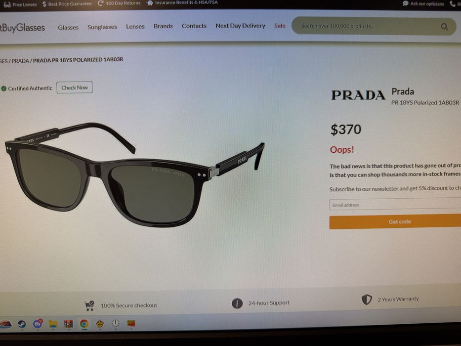 Ochelari Prada PR 18YS 1AB03R