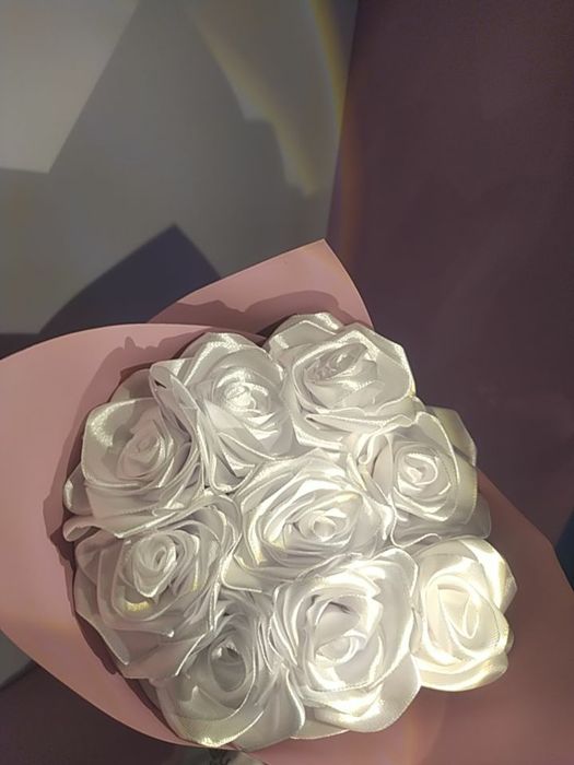 Атласные розочки