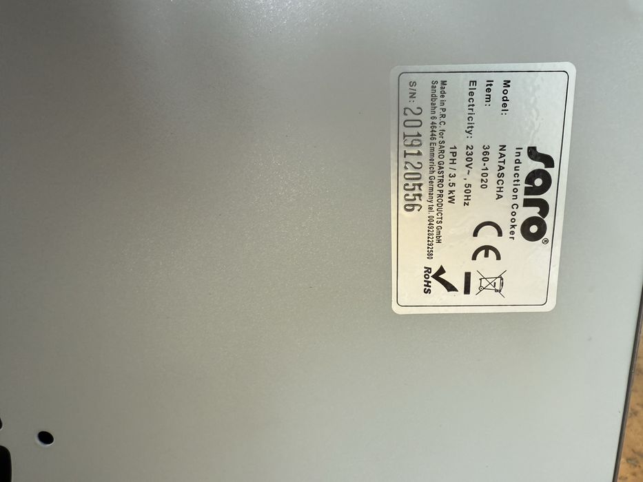 Plita inductie profi Saro 3500w