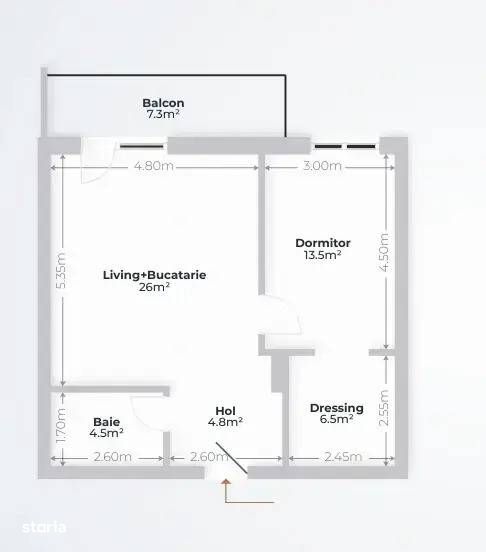 Pipera • Apartament 2 Camere  • Rond OMV • Mutare rapida