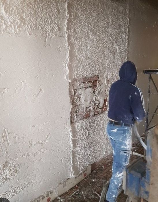 Штукатурка механизированная ( аппарат билан )