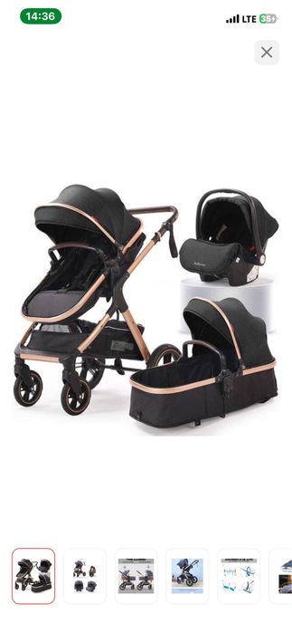 Продам коляску  вместе с автокреслом