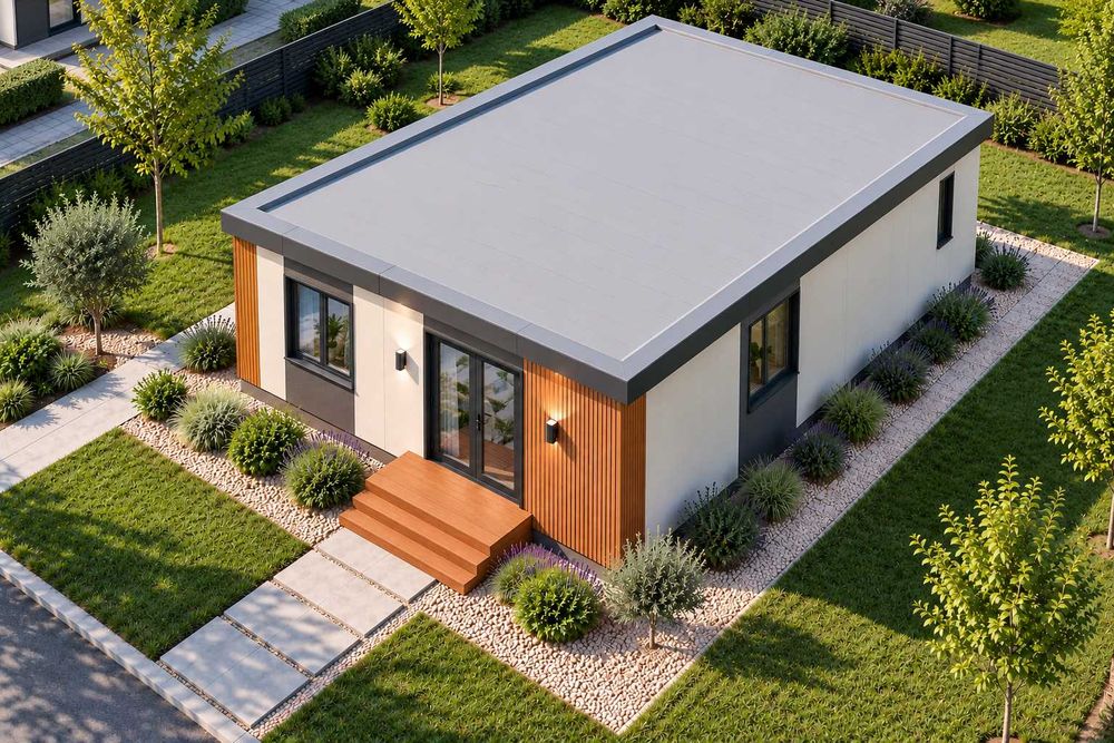 Сглобяема къща SHELTER M7 – 42 м², 2 спални, 19 900 €