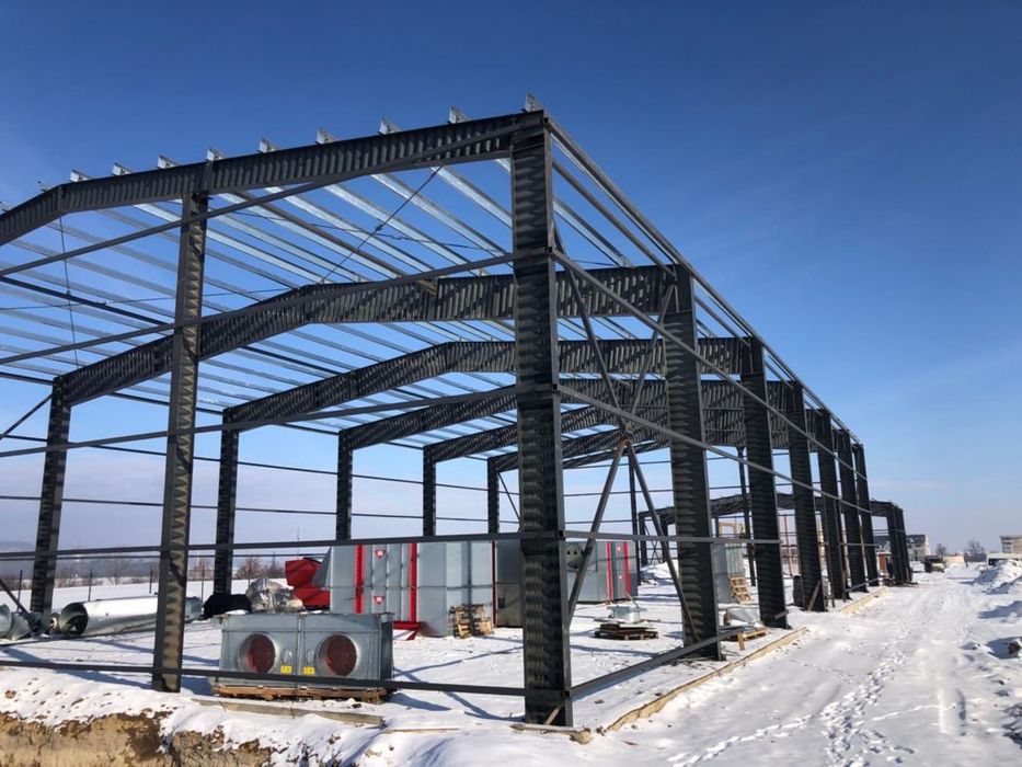 Vând structura stoc sau construiesc hala