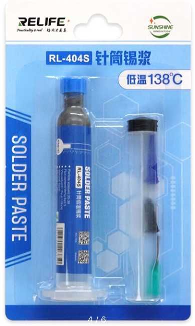 Качественная паяльная паста RELIFE RL-400,401,402, RL-403S, RL-404S