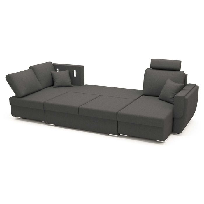 Vand canapea extensibila Tony U Shape Plus Grey 320 x 140 x 90 cm