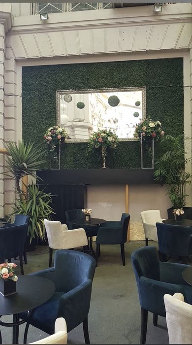 Mese terasa, restaurant, bar blat HPL picior metalic