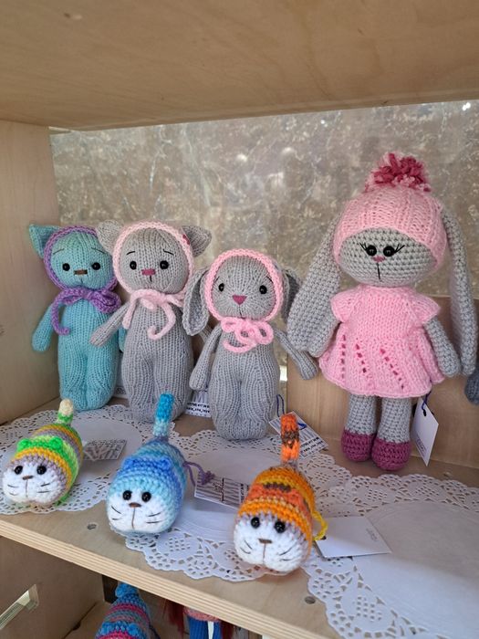 Игрушки вязаные, ручная работа