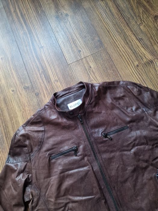 Страхотно мъжко кожено яке BLUPEL , естествена кожа,  размер 2XL