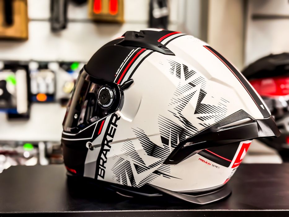 Casca Moto MT BRAKER sv Alb Mat