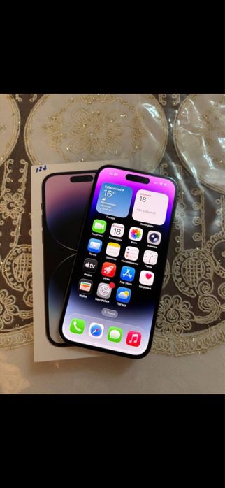 Iphone 14 pro 128 lik 100 yomks karobka dakument bor