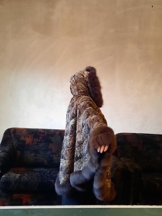 Манто из стриженной норки 50-52