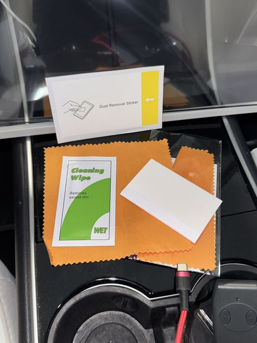 Стъклен протектор с Шаблон Рамка Монтиран Tesla Model 3 Y Тесла Модел