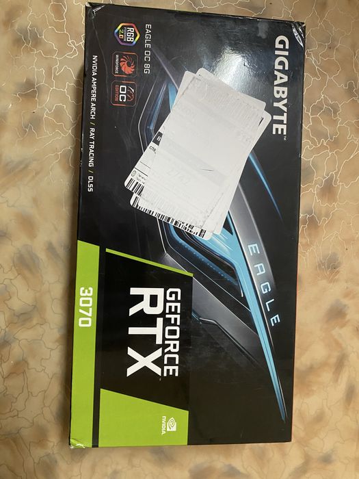 Rtx 3070 eagle 8гб. Видеокарта, рабочая.