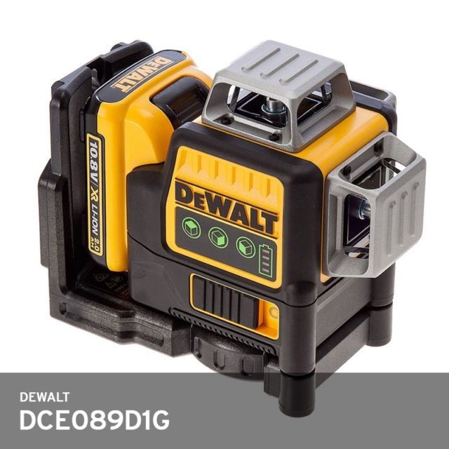 Лазерен Нивелир DeWALT DCE089D1G  360°  Зелен Лъч