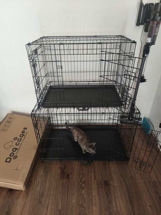 Vând/închiriez cușcă pliabila câini pisici
