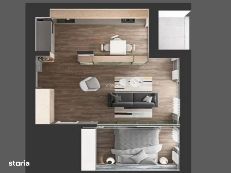 Studio modern/  Cloud 9 Residence/ Pipera/ Promenada+ parcare