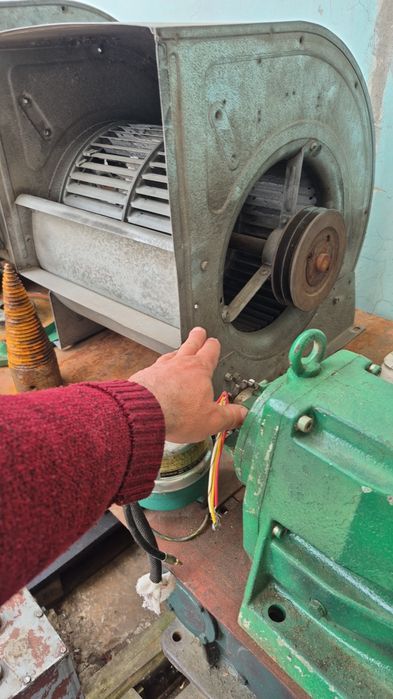 Exhaustor dublu aspirant cu debit mare.