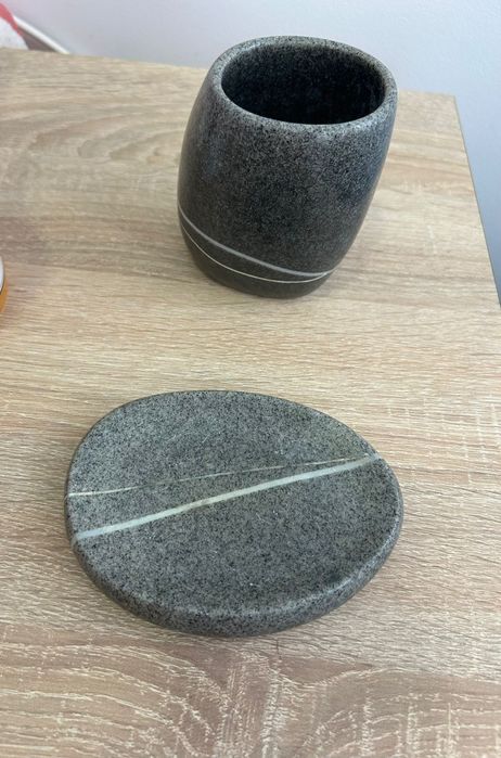 Set pentru baie - pahar+suport