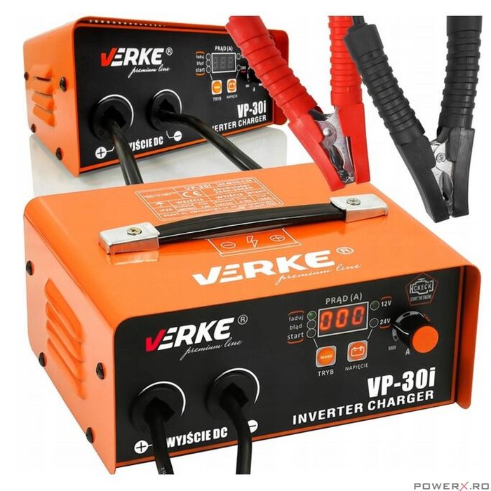 Redresor invertor, incarcator auto cu pornire pentru baterii 12-24V,