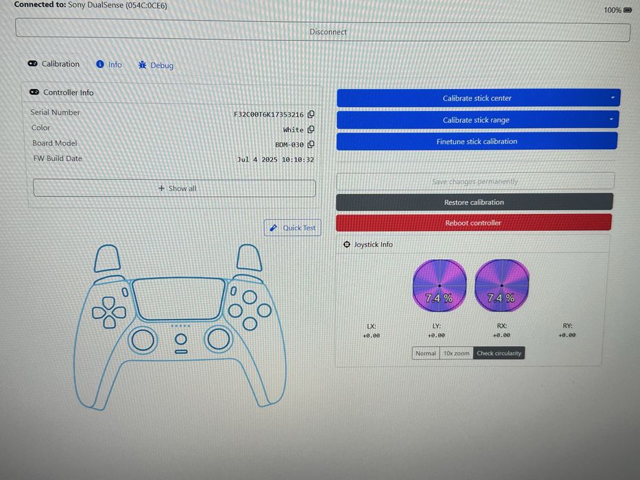 Controller ps5 TMR