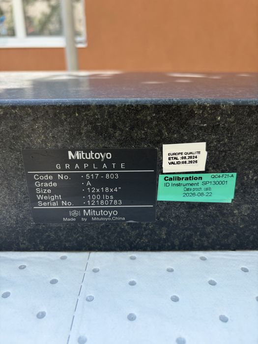 Placa de granit planeitate mitutoyo clasa A