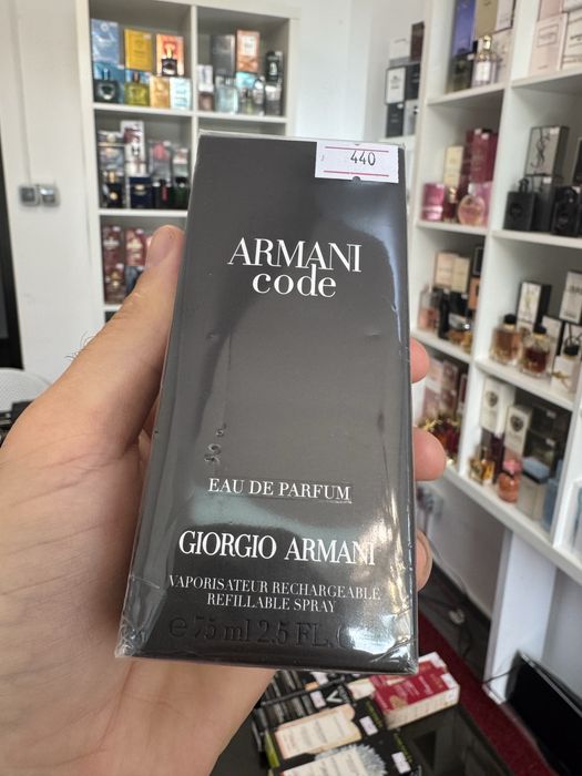 Armani Code 75ml EDP, nou, 100% original, posibilitate verificare autenticitate in persoana