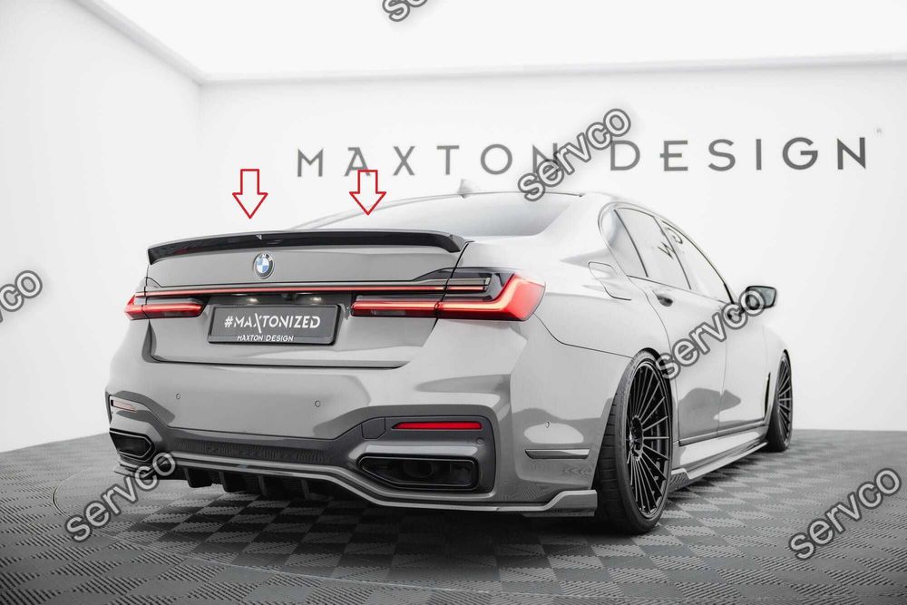 Pachet Set Splitter Exterior Prelungiri Body kit tuning Bmw Seria 7 G11 M-Pack Facelift 2019-2022 v12 - Maxton Design  Fibra Carbon