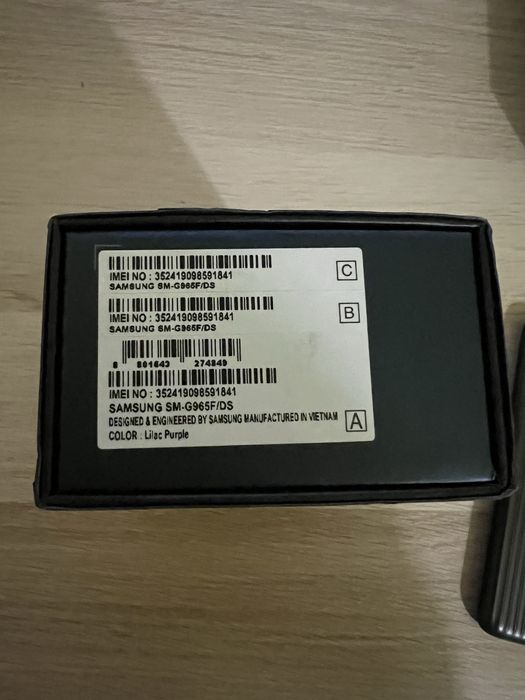 Samsung S9+ Lilac Purple 256GB DUAL SIM + 2 броя оригинални калъфи Samsung